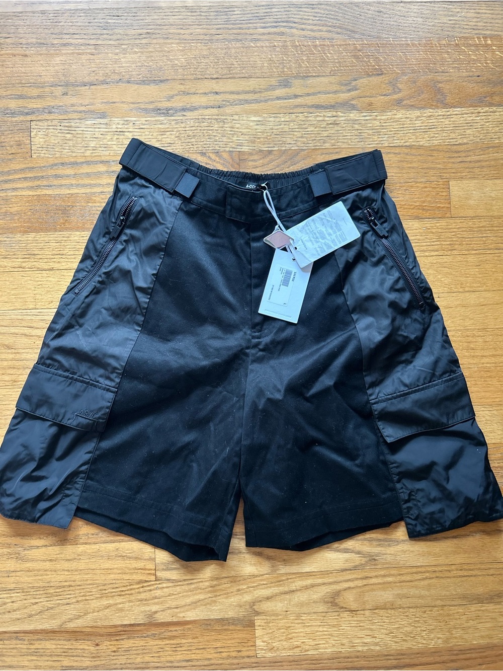 NWT A Cold Wall Black Utility Cargo Shorts